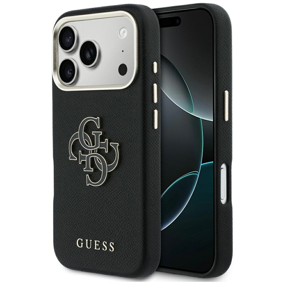 Guess FW Resin Logo Black Kryt iPhone 17 Pro Max