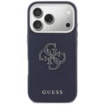 Guess FW Resin Logo Blue Kryt iPhone 17 Pro Max