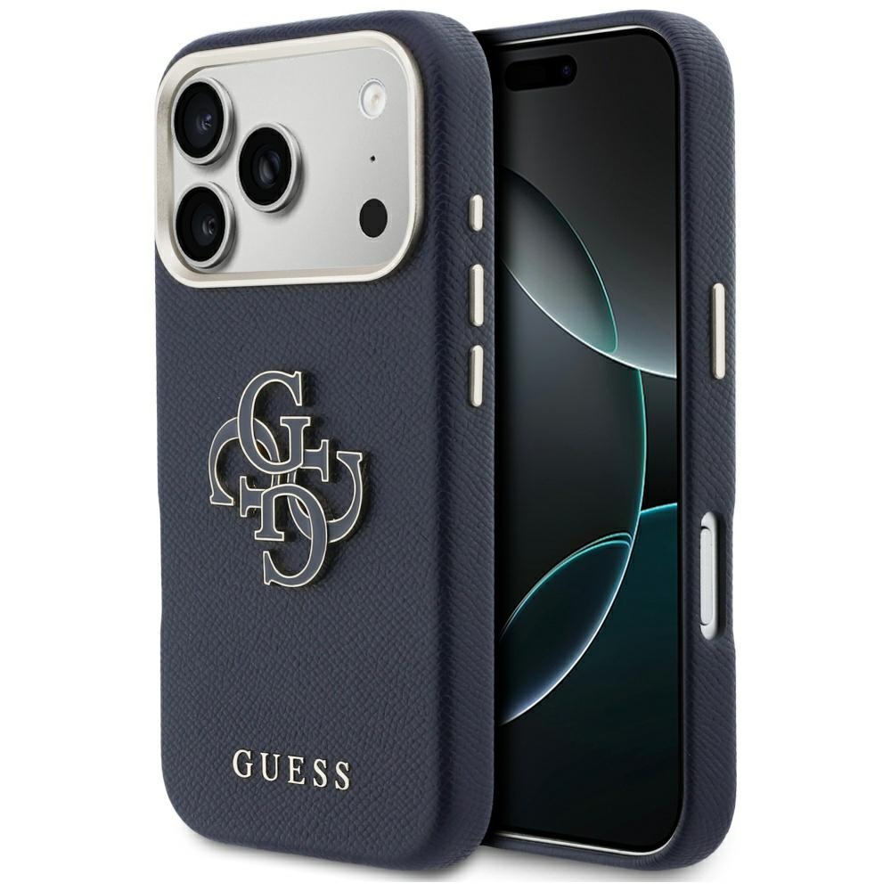 Guess FW Resin Logo Blue Kryt iPhone 17 Pro Max