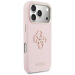 Guess FW Resin Logo Pink Kryt iPhone 17 Pro Max