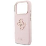 Guess FW Resin Logo Pink Kryt iPhone 17 Pro Max