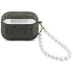 Guess Glitter Pearl Strap Khaki Kryt AirPods Pro