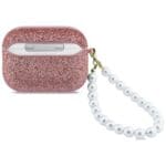 Guess Glitter Pearl Strap Pink Kryt AirPods Pro