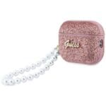 Guess Glitter Pearl Strap Pink Kryt AirPods Pro