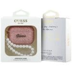 Guess Glitter Pearl Strap Pink Kryt AirPods Pro