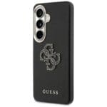 Guess Grained Big 4G Metal Logo Plus Black Kryt Samsung Galaxy S26