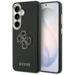 Guess Grained Big 4G Metal Logo Plus Black Kryt Samsung Galaxy S26