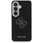 Guess Grained Big 4G Metal Logo Plus Black Kryt Samsung Galaxy S26