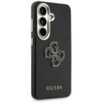 Guess Grained Big 4G Metal Logo Plus Black Kryt Samsung Galaxy S26
