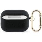 Guess Grained Classic Logo Hook Black Kryt AirPods Pro