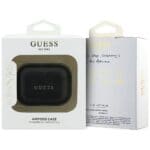 Guess Grained Classic Logo Hook Black Kryt AirPods Pro