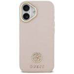 Guess Grained Strass Logo MagSafe Pink Kryt iPhone 17