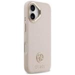 Guess Grained Strass Logo MagSafe Pink Kryt iPhone 17