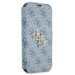 Guess GUBKP13L4GMGBL Blue Book 4G Big Metal Logo Kryt iPhone 13/13 Pro