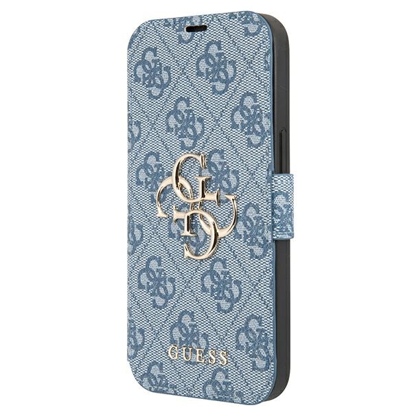 Guess GUBKP13L4GMGBL Blue Book 4G Big Metal Logo Kryt iPhone 13/13 Pro