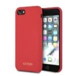 Guess GUHCI8LSGLRE Red Hardcase Silicone Kryt iPhone 7/8/SE 2020/SE 2022