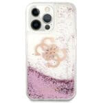 Guess GUHCP13LLG4GPI Pink Hardcase 4G Big Liquid Glitter Kryt iPhone 13/13 Pro