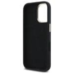 Guess GUHCP16SSMBSLK Black Hardcase Silicone Script Metal Logo & Frame Kryt iPhone 16