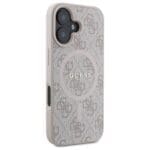 Guess GUHMP16SG4GFRP Pink Hardcase 4G Ring Classic Logo MagSafe Kryt iPhone 16