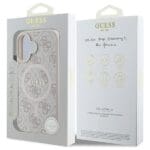 Guess GUHMP16SG4GFRP Pink Hardcase 4G Ring Classic Logo MagSafe Kryt iPhone 16