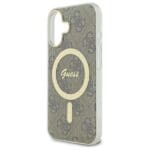 Guess GUHMP16SH4STW Brown Hardcase IML 4G MagSafe Kryt iPhone 16
