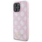 Guess GUHMP16XPGPYSP Pink Hardcase Peony Script MagSafe Kryt iPhone 16 Pro Max