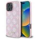 Guess GUHMP16XPGPYSP Pink Hardcase Peony Script MagSafe Kryt iPhone 16 Pro Max