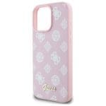 Guess GUHMP16XPGPYSP Pink Hardcase Peony Script MagSafe Kryt iPhone 16 Pro Max