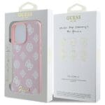 Guess GUHMP16XPGPYSP Pink Hardcase Peony Script MagSafe Kryt iPhone 16 Pro Max