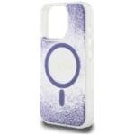 Guess HC Resin Bottom Glitter MagSafe Purple Kryt iPhone 16 Pro Max