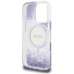 Guess HC Resin Bottom Glitter MagSafe Purple Kryt iPhone 16 Pro Max
