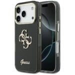 Guess IML 4G Script Metal Black Kryt iPhone 17 Pro