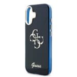 Guess IML 4G Script Metal Logo Blue Kryt iPhone 17