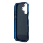 Guess IML 4G Script Metal Logo Blue Kryt iPhone 17