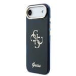 Guess IML 4G Script Metal Logo Blue Kryt iPhone 17 Air