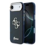 Guess IML 4G Script Metal Logo Blue Kryt iPhone 17 Air