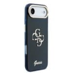 Guess IML 4G Script Metal Logo Blue Kryt iPhone 17 Air