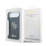 Guess IML 4G Script Metal Logo Blue Kryt iPhone 17 Air