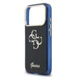 Guess IML 4G Script Metal Logo Blue Kryt iPhone 17 Pro