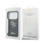 Guess IML 4G Script Metal Logo Blue Kryt iPhone 17 Pro Max