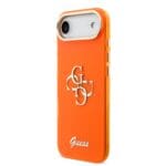 Guess IML 4G Script Metal Logo Orange Kryt iPhone 17 Air
