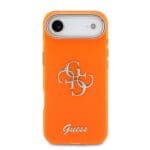 Guess IML 4G Script Metal Logo Orange Kryt iPhone 17 Air