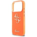 Guess IML 4G Script Metal Orange Kryt iPhone 17 Pro