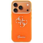 Guess IML 4G Script Metal Orange Kryt iPhone 17 Pro Max