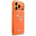 Guess IML 4G Script Metal Orange Kryt iPhone 17 Pro Max