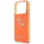 Guess IML 4G Script Metal Orange Kryt iPhone 17 Pro Max