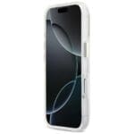 Guess IML 4G Script Metal White Kryt iPhone 17 Pro Max