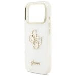 Guess IML 4G Script Metal White Kryt iPhone 17 Pro Max