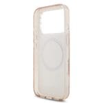 Guess IML Flowers Allover Strap MagSafe Pink Kryt iPhone 17 Pro