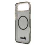 Guess IML Glitter Script Strap MagSafe Black Kryt iPhone 17 Air